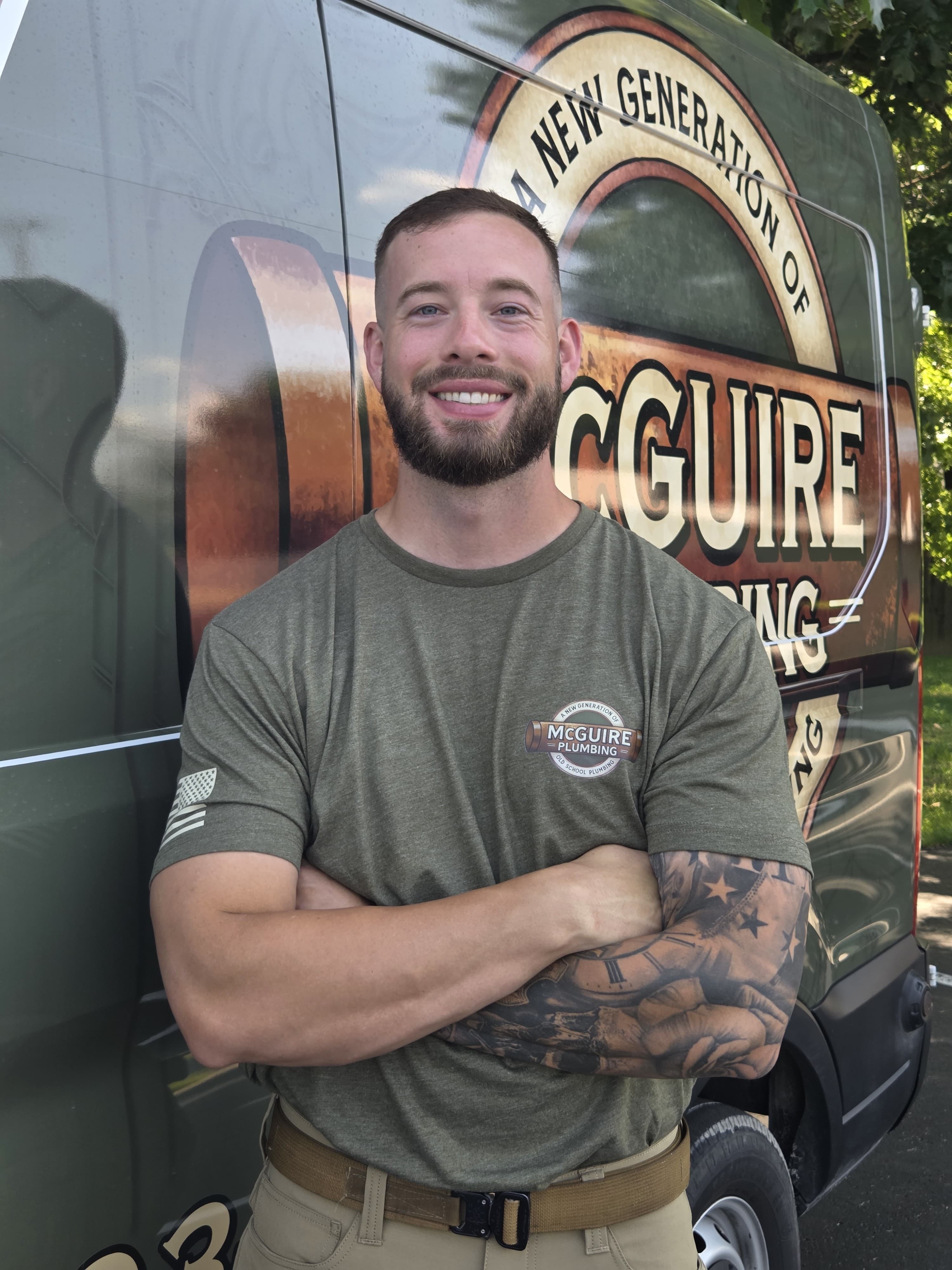Seth McGuire, owner of McGuire Plumbing